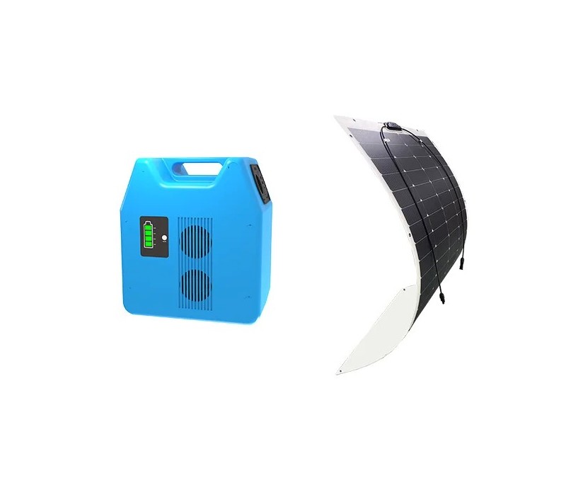 AST1000 Power Station + 180W Semi-Flexible Solar Panel